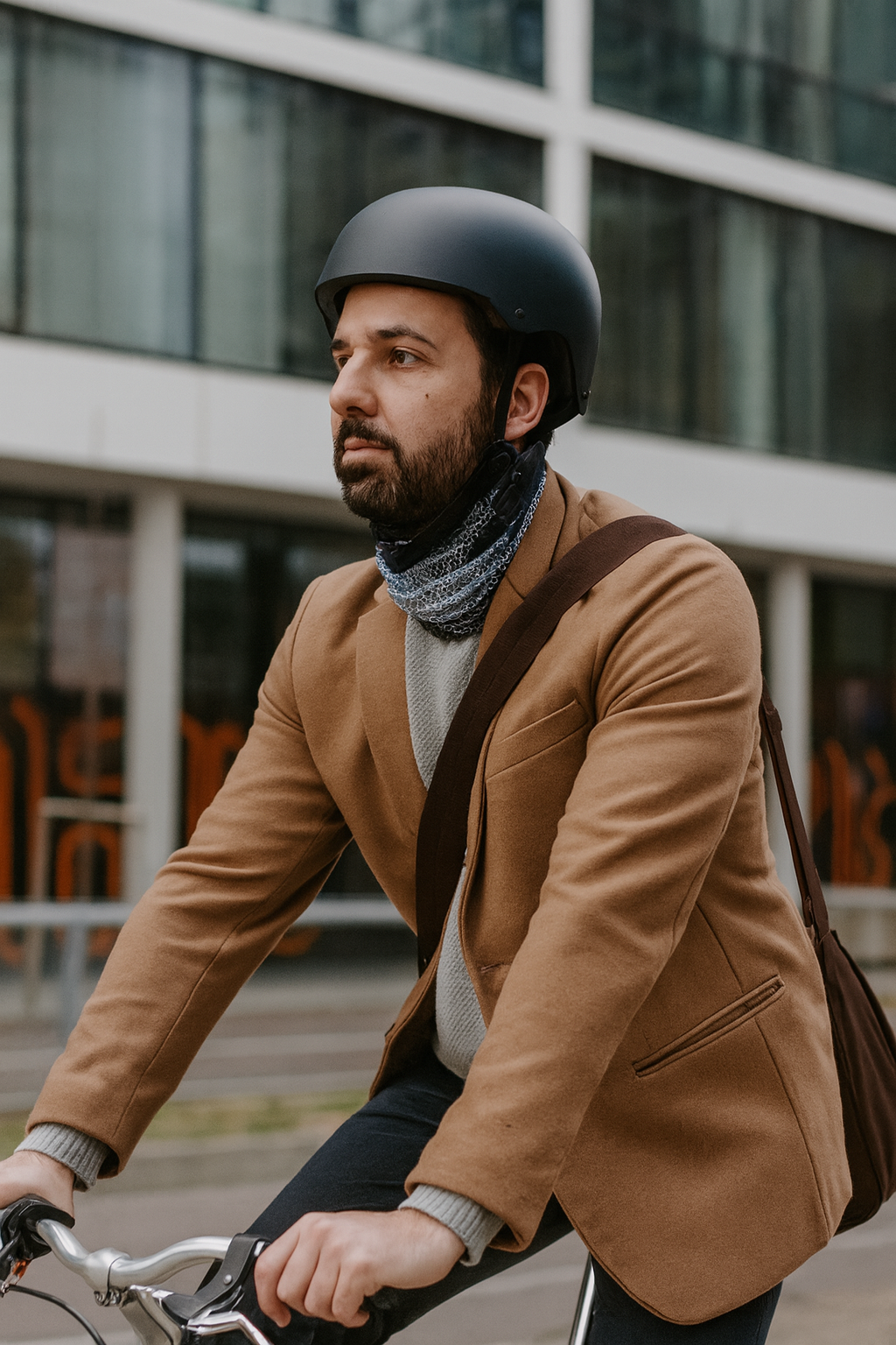 Level 1001 Kock neckwear, man cycling 2