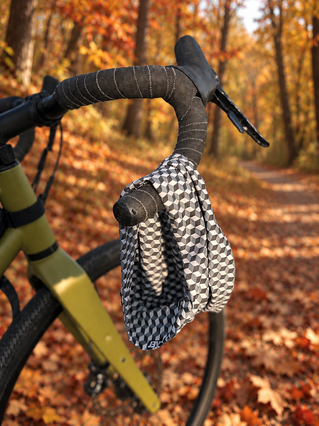 gravel biking with level 1001 neckwear